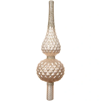 Szpic choinkowy perłowy mat 30,5 cm KAEMINGK 109005-1