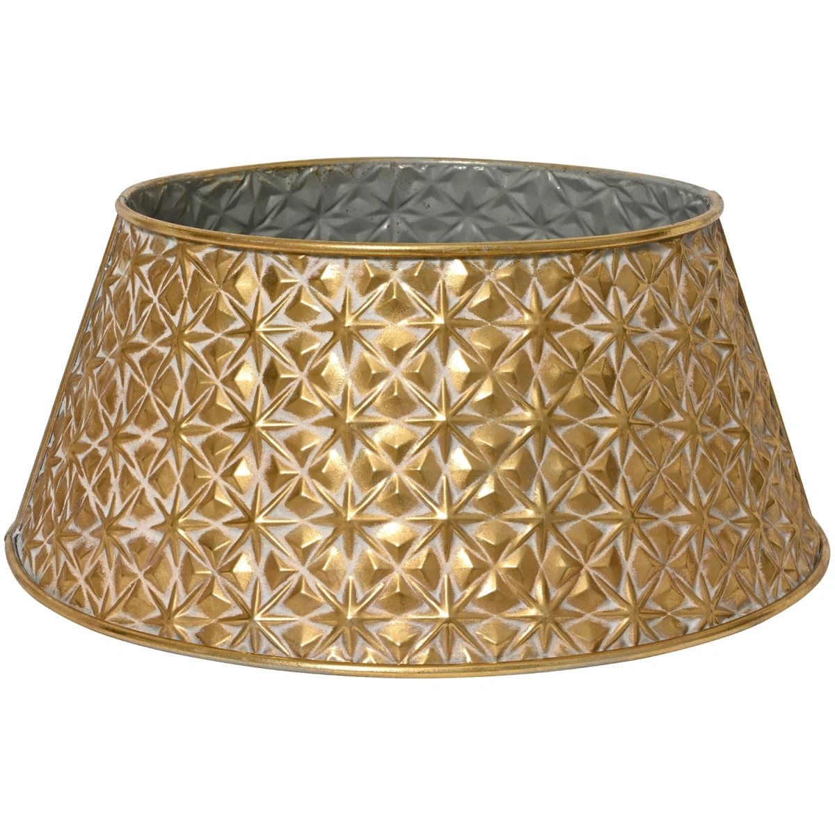 Osłona pod choinkę metalowa 70x27 cm złota KAEMINGK 685426