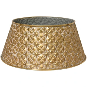 Osłona pod choinkę metalowa 70x27 cm złota KAEMINGK 685426