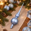Szklany szpic choinkowy 31 cm błękitny KAEMINGK 170264-1
