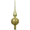 Szpic choinkowy pistacjowy 31 cm paski KAEMINGK 170265-3