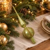 Szpic choinkowy pistacjowy 31 cm paski KAEMINGK 170265-3