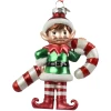 Elf świąteczny z laską cukrową zawieszka szklana 13,1cm KAEMINGK 124122