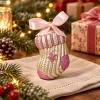 Zawieszka choinkowa skarpetka różowa 7,8 cm KAEMINGK 123824-2