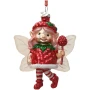 Elf z malinowym lizakiem bombka 11,5 cm KAEMINGK 123950-2