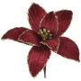 Gwiazda betlejemska na klipsie 13 cm bordowa KAEMINGK 537640-1