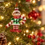 Elf świąteczny z laską cukrową zawieszka szklana 13,1cm KAEMINGK 124122