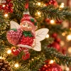 Zawieszka choinkowa elf z truskawką 11,5 cm KAEMINGK 123950-1