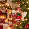 Zawieszka choinkowa elf z truskawką 11,5 cm KAEMINGK 123950-1