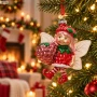 Zawieszka choinkowa elf z truskawką 11,5 cm KAEMINGK 123950-1