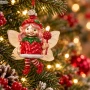 Elf z malinowym lizakiem bombka 11,5 cm KAEMINGK 123950-2