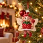 Elf z malinowym lizakiem bombka 11,5 cm KAEMINGK 123950-2