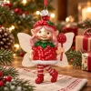 Elf z malinowym lizakiem bombka 11,5 cm KAEMINGK 123950-2