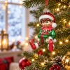 Bombka choinkowa elf z prezentem 10,3 cm KAEMINGK 123951-1
