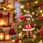 Szklana bombka elf z czerwonym sercem 10,3 cm KAEMINGK 123951-3