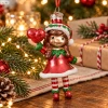 Szklana bombka elf z czerwonym sercem 10,3 cm KAEMINGK 123951-3