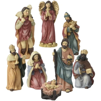 Figurki bożonarodzeniowe do szopki 8 szt. KAEMINGK 590104
