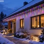 Kurtyna świetlna sople 300 LED multikolor 3 m LED6311