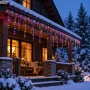 Kurtyna świetlna sople 300 LED multikolor 3 m LED6311