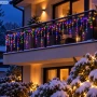 Kurtyna świetlna sople 300 LED multikolor 3 m LED6311