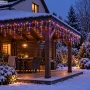 Kurtyna świetlna sople 300 LED multikolor 3 m LED6311