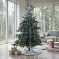 Lampki choinkowe z pierścieniem 220 cm 352 LED zimne białe LED8080