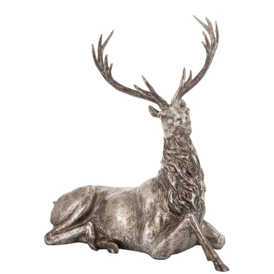 Figurka jeleń srebrny 51 cm ART-POL A16536