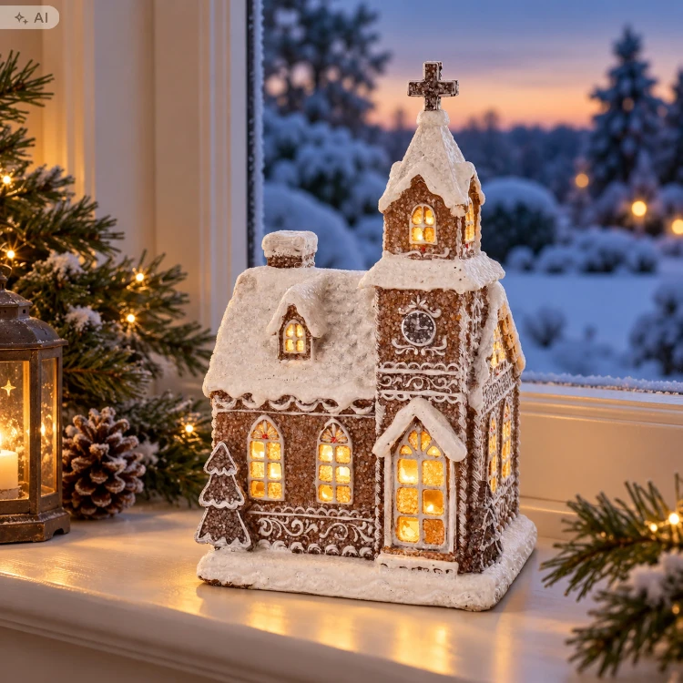 Domek świąteczny LED 23 cm ART-POL A172647