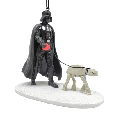 Zawieszka choinkowa z tworzywa Darth Vader z AT-AT 3D 11 cm SW40032