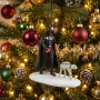 Zawieszka choinkowa z tworzywa Darth Vader z AT-AT 3D 11 cm SW40032