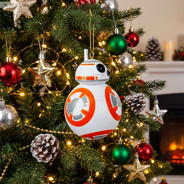 Zawieszka choinkowa z żywicy BB-8 3D 8 cm SW40027