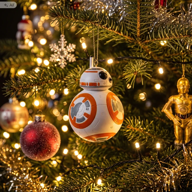 Zawieszka choinkowa z żywicy BB-8 3D 8 cm SW40027