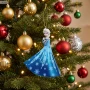 Zawieszka choinkowa z żywicy Elsa 3D 9,5 cm DN26206