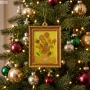 Zawieszka choinkowa z żywicy Słoneczniki van Gogh 3D 6,8 cm VG26102