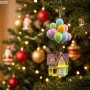 Zawieszka choinkowa 9,5 cm 3D Dom z balonami z filmu Odlot od DISNEY PIXAR DN25129