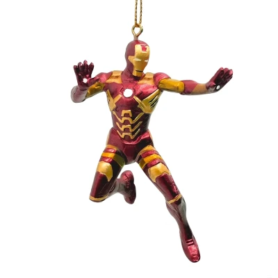 Zawieszka choinkowa z żywicy Iron Man 3D 9 cm MV26033