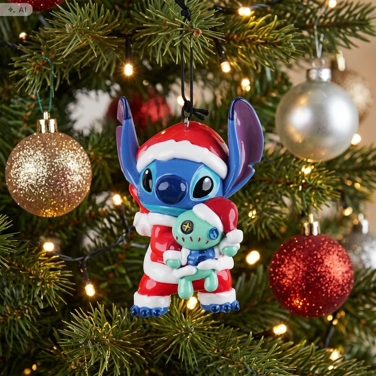 Zawieszka choinkowa PVC Stitch ze Scrump 3D 8 cm DN37096