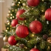 Bombki czerwone plastikowe 10 cm 4 szt. GIF5046-1