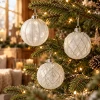 Bombki szklane półprzezroczyste 8 cm 12 szt. BOZ7592KPL