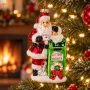 Mikołaj ze skrzynką pocztową szklana zawieszka 14,7 cm BOZ7301