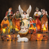11 Podświetlanych Figur 150 cm Bożonarodzeniowych
