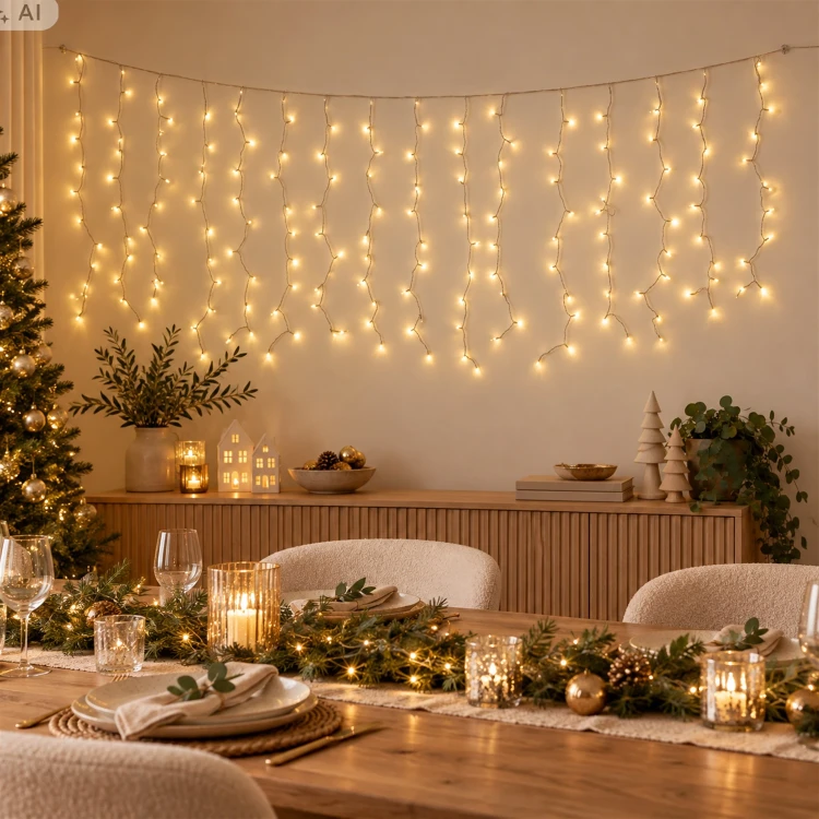 Kurtyna świetlna 160 LED 200x100 cm miękkie złoto KAEMINGK 494281