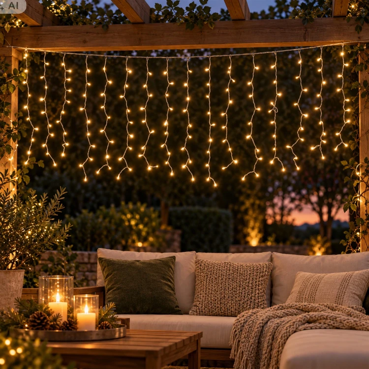 Kurtyna świetlna 160 LED 200x100 cm miękkie złoto KAEMINGK 494281