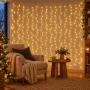 Kurtyna świetlna 320 LED 200x200 cm miękkie złoto KAEMINGK 494282