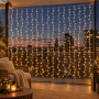 Kurtyna świetlna 320 LED 200x200 cm miękkie złoto KAEMINGK 494282