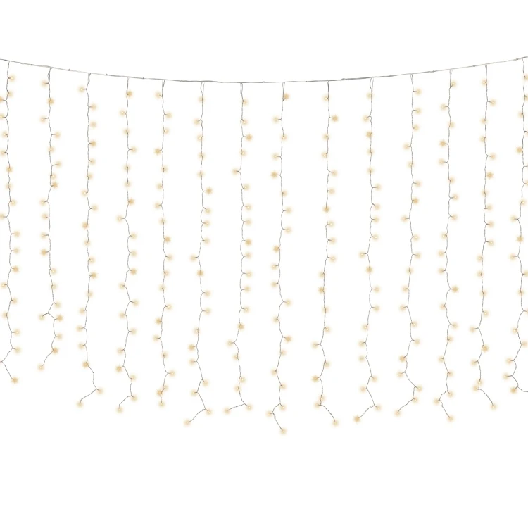 Kurtyna świetlna 320 LED 200x200 cm miękkie złoto KAEMINGK 494282