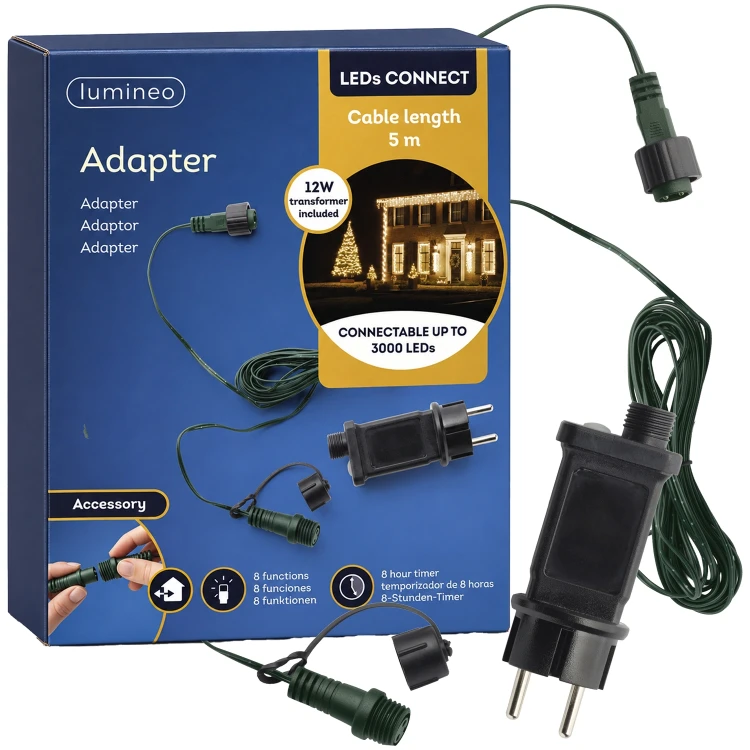 Zasilacz do lampek LED 31V 12W 5 m IP44 8 funkcji KAEMINGK 495686