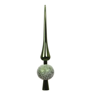 Szpic choinkowy zielony 30,5 cm kryształowy KAEMINGK 029798-2