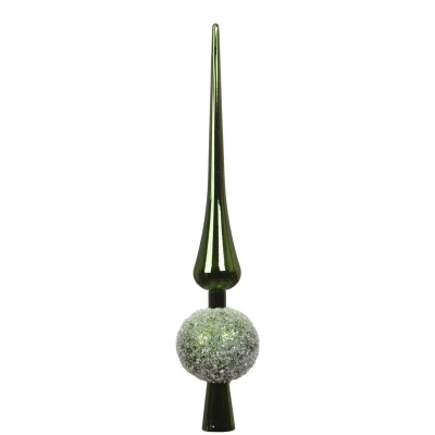 Szpic choinkowy zielony 30,5 cm kryształowy KAEMINGK 029798-2