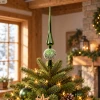 Szpic choinkowy zielony 30,5 cm kryształowy KAEMINGK 029798-2